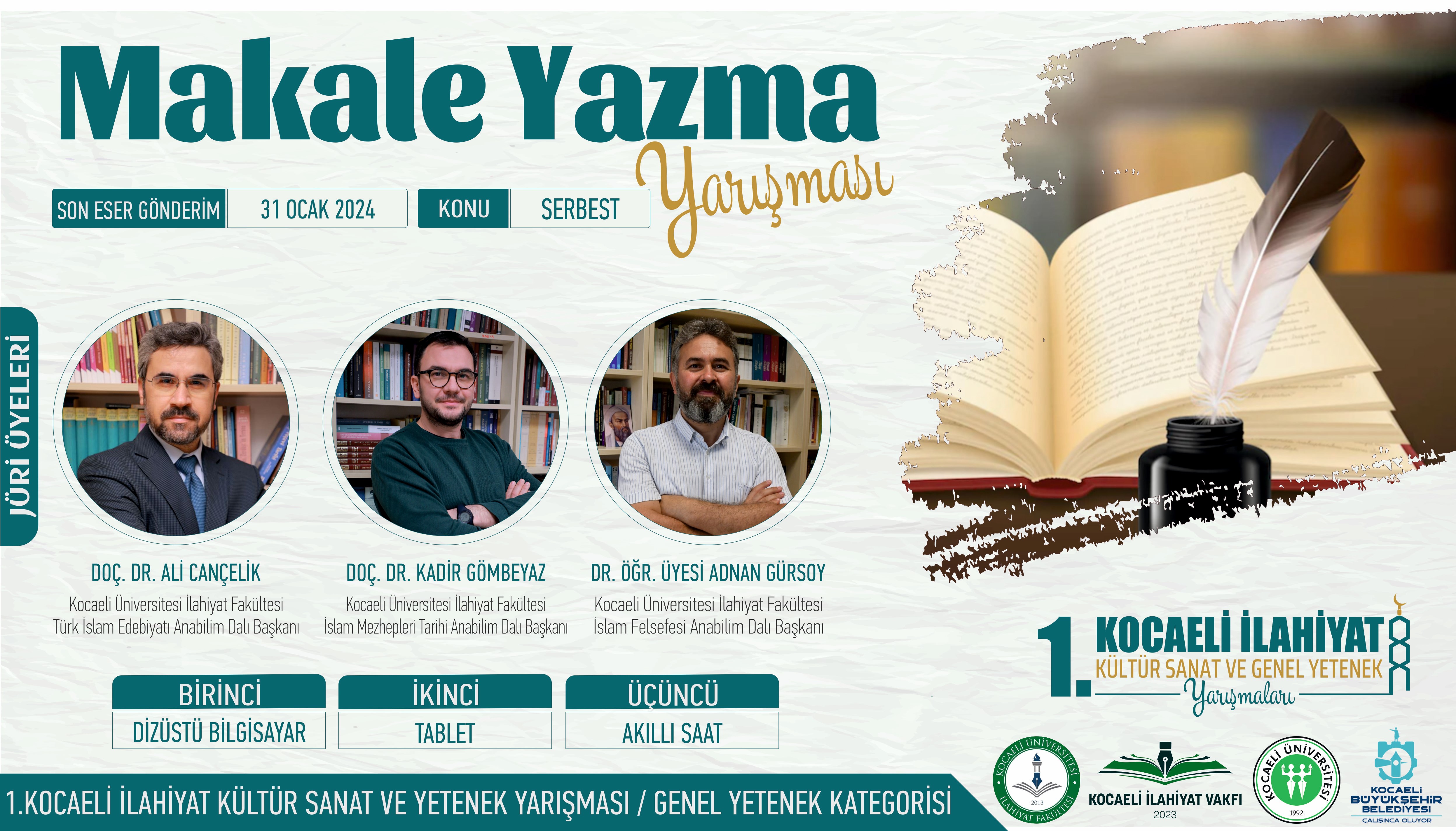 1.KOCAELİ İLAHİYAT KÜLTÜR SANAT VE GENEL YETENEK YARIŞMALARI BAŞLIYOR ...